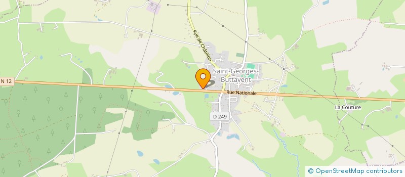 localisation de l'entreprise ALEXANDRE COURTEILLE COUVERTURE  SAINT-GEORGES-BUTTAVENT