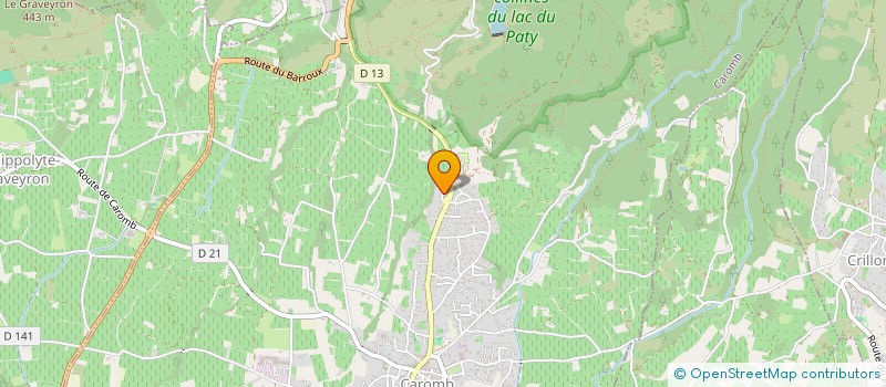 localisation de l'entreprise ALEXANDRE CYRIL ET BOIS ELINOR  CAROMB