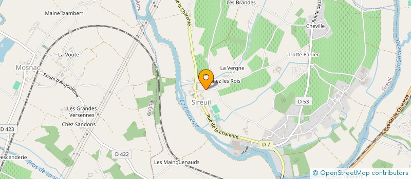localisation de l'entreprise ALEXANDRE DEBEAU à SIREUIL