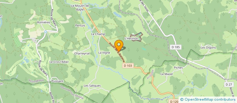 localisation de l'entreprise ALEXANDRE DELMOND SERVICES à LE CHAMBON-SUR-LIGNON