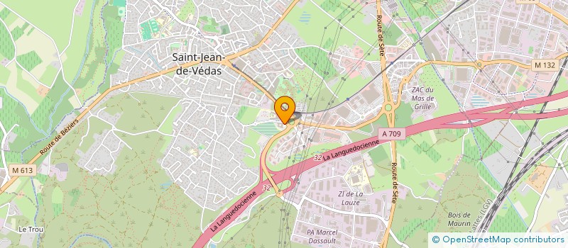 localisation de l'entreprise ALEXANDRE DHENIN  SAINT-JEAN-DE-VEDAS