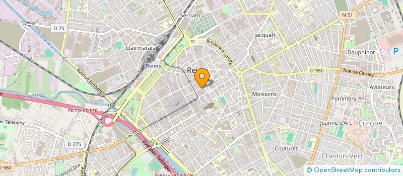 localisation de l'entreprise ALEXANDRE DUMAS INVESTISSEMENT à REIMS