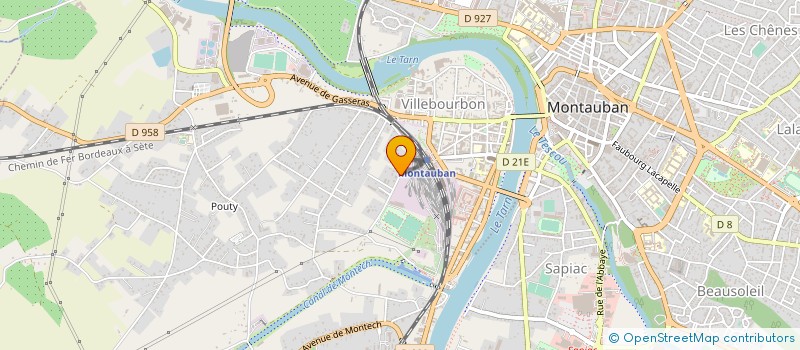 localisation de l'entreprise ALEXANDRE DUVAL AMENAGEMENTS  MONTAUBAN