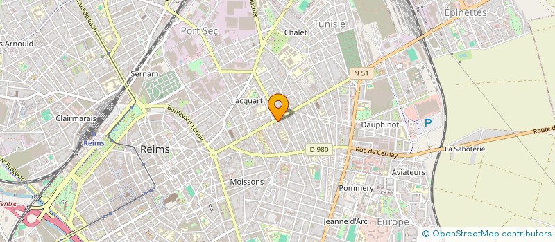 localisation de l'entreprise ALEXANDRE ECOLE DE CONDUITE à REIMS
