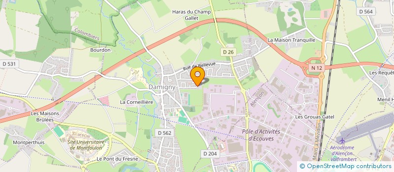 localisation de l'entreprise ALEXANDRE EMMANUEL à DAMIGNY