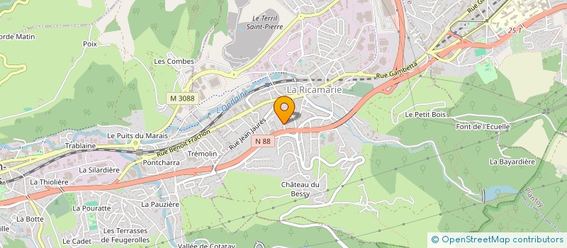 localisation de l'entreprise ALEXANDRE GAMMINO DEVELOPPEMENT  LA RICAMARIE