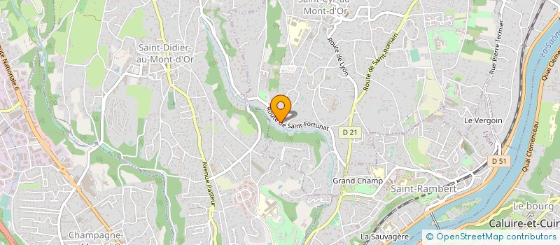 localisation de l'entreprise ALEXANDRE GERPHAGNON  SAINT-CYR-AU-MONT-D'OR