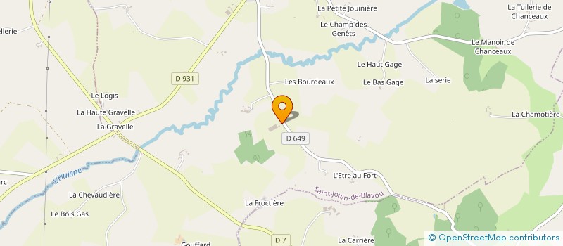 localisation de l'entreprise ALEXANDRE GOUIN à SAINT-JOUIN-DE-BLAVOU