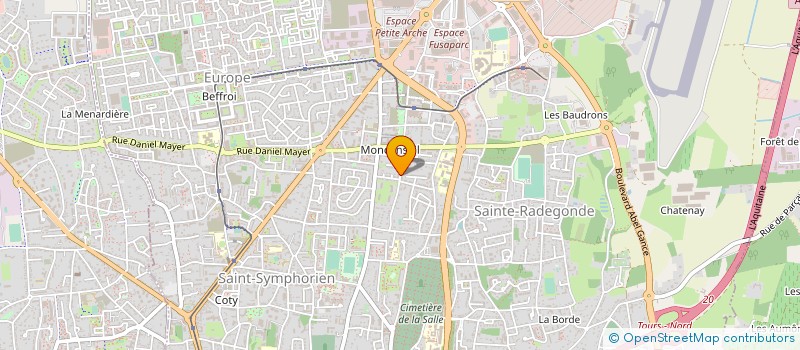 localisation de l'entreprise ALEXANDRE II  TOURS