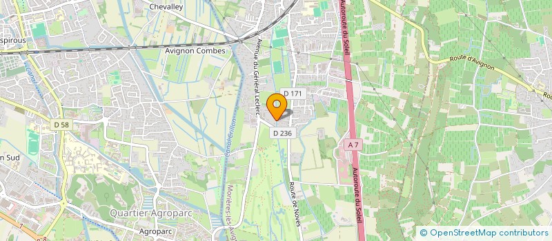 localisation de l'entreprise ALEXANDRE III  MORIERES-LES-AVIGNON