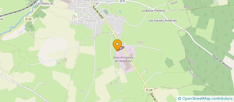 localisation de l'entreprise ALEXANDRE LEMEE INGENIERIE CONSEIL à MONTSURS