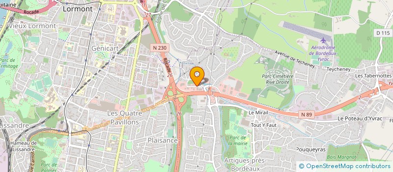 localisation de l'entreprise ALEXANDRE MAREUIL  ARTIGUES-PRES-BORDEAUX