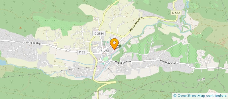 localisation de l'entreprise ALEXANDRE MASSET ENTREPRISE  LE VAL