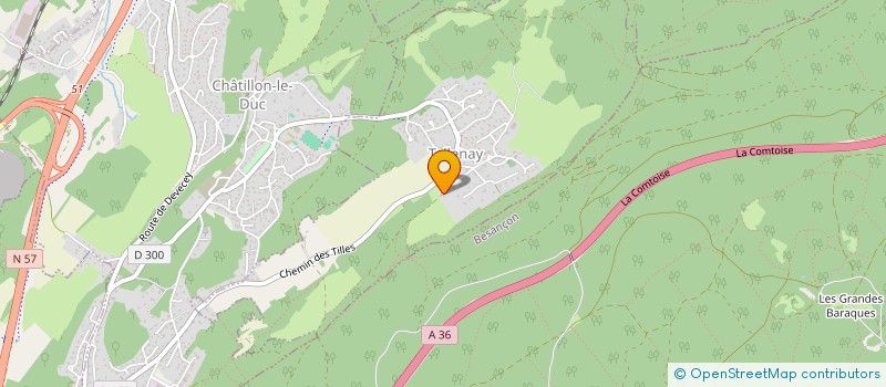 localisation de l'entreprise ALEXANDRE PEDRINA AUTOMOBILE  TALLENAY