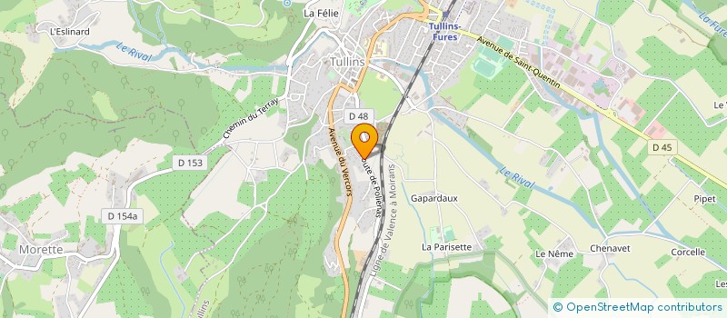 localisation de l'entreprise ALEXANDRE SABLAGE  TULLINS