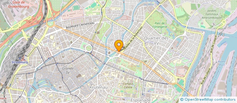 localisation de l'entreprise ALEXANDRE TIC ISERCO à STRASBOURG