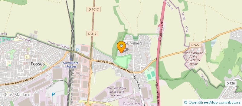 localisation de l'entreprise ALEXANDRE TRANSPORT XPRESS  SURVILLIERS