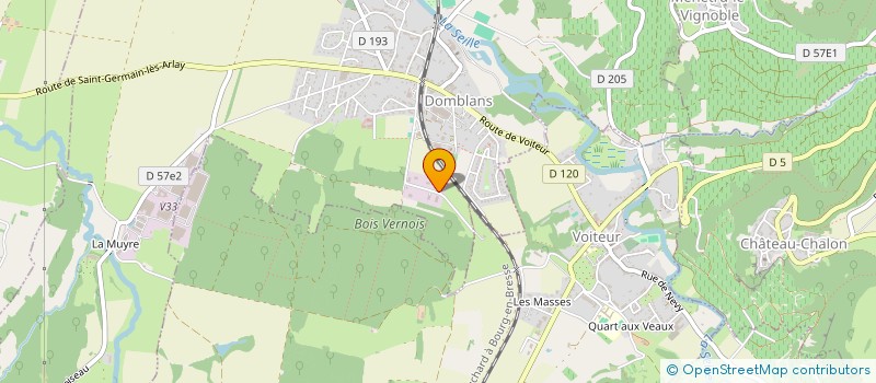 localisation de l'entreprise ALEXANDRE VERNAZ  DOMBLANS