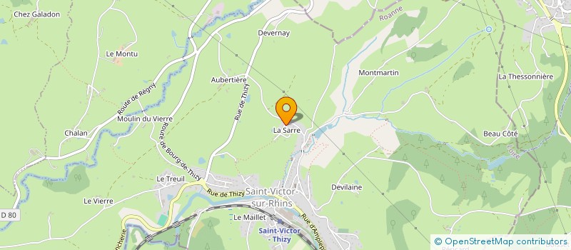 localisation de l'entreprise ALEXANDRE VIEILLY  SAINT-VICTOR-SUR-RHINS