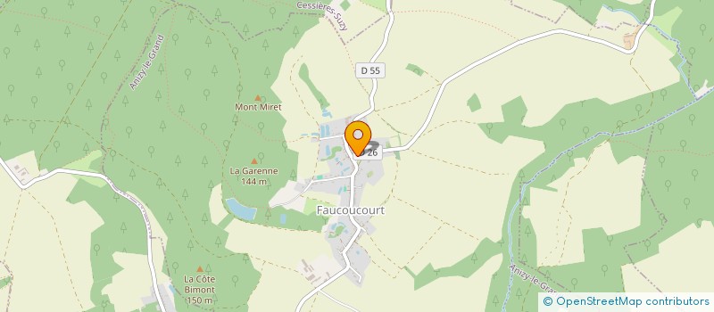 localisation de l'entreprise ALEXANDRE88  CESSIERES-SUZY