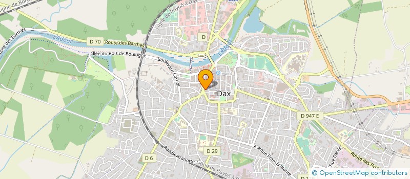 localisation de l'entreprise ALEXANDRINE à DAX