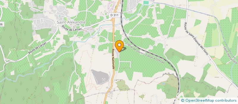 localisation de l'entreprise ALEXANDRINE  SAINT-ALEXANDRE