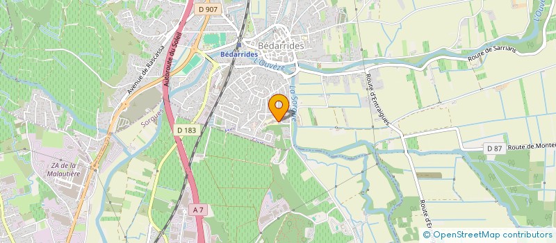 localisation de l'entreprise ALEXANDRINE  BEDARRIDES