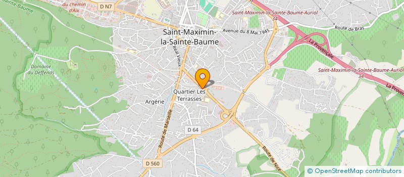 localisation de l'entreprise ALEXANIAN TERRA PERCUTIO à SAINT-MAXIMIN-LA-SAINTE-BAUME