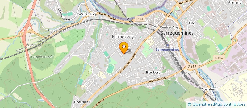 localisation de l'entreprise ALEXANNE  SARRE-UNION