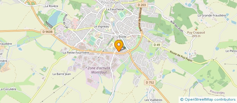 localisation de l'entreprise ALEXANNE  POUZAUGES