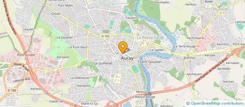 localisation de l'entreprise ALEXDIS à AURAY