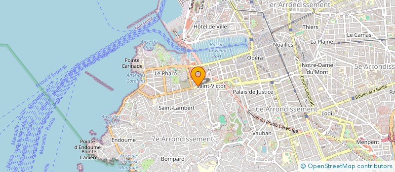 localisation de l'entreprise ALEXE FOOD à MARSEILLE
