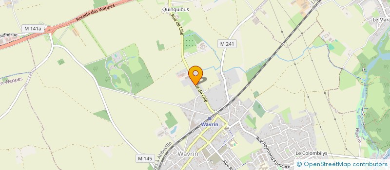 localisation de l'entreprise ALEXEIN  WAVRIN