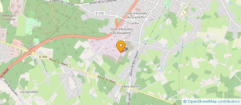 localisation de l'entreprise ALEXELI  PARIGNE-L'EVEQUE