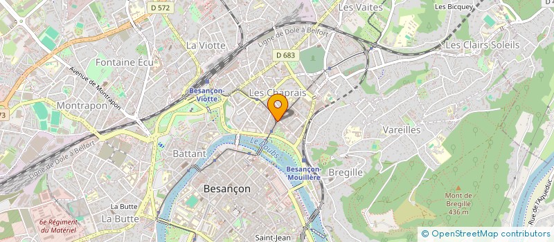 localisation de l'entreprise ALEXEVA à BESANCON