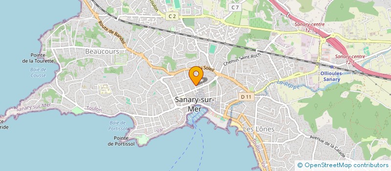 localisation de l'entreprise ALEXEVE à SANARY-SUR-MER