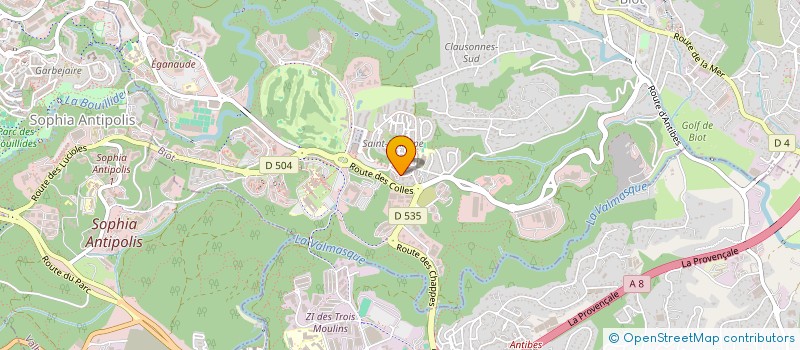 localisation de l'entreprise ALEXI  PEINTURE  BIOT