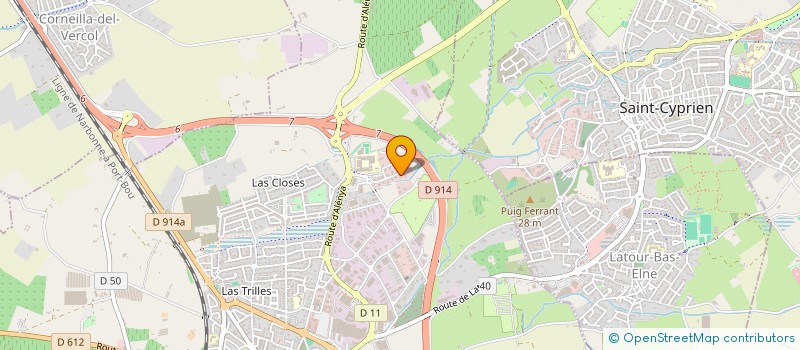 localisation de l'entreprise ALEXIA  ELNE