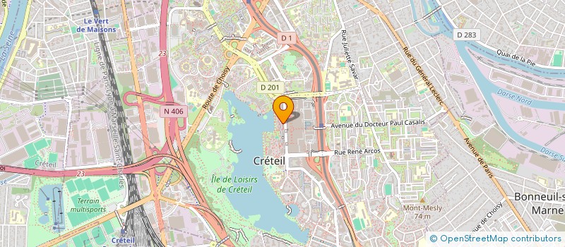 localisation de l'entreprise ALEXIA à CRETEIL