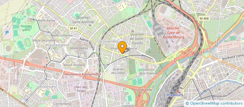 localisation de l'entreprise ALEXIA BEAUTE à STRASBOURG