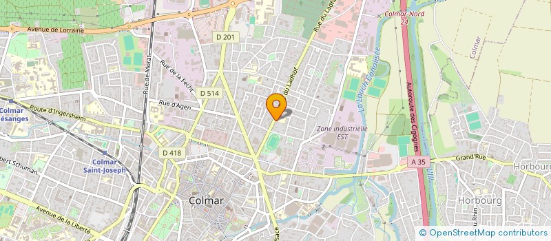 localisation de l'entreprise ALEXIA CONCEPT à COLMAR