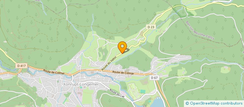 localisation de l'entreprise ALEXIA HOLDING  XONRUPT-LONGEMER