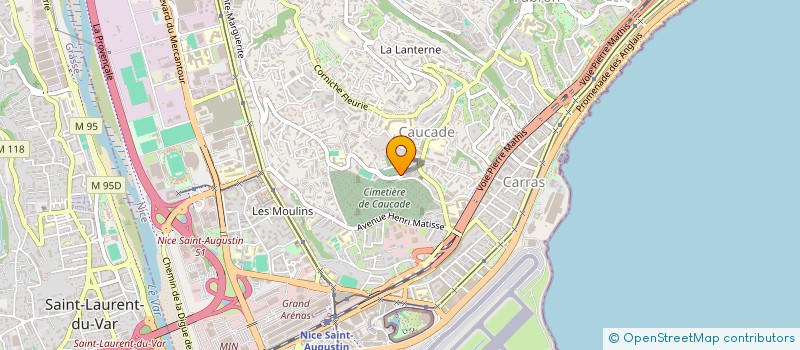 localisation de l'entreprise ALEXIA MAUNIER COLORISTE à NICE