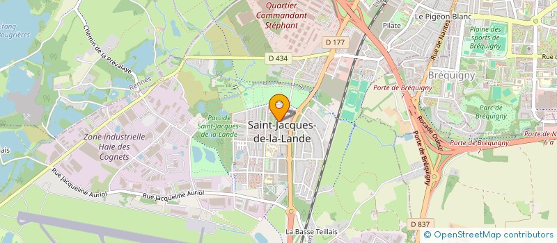 localisation de l'entreprise ALEXIANE DISTRIBUTION  SAINT-JACQUES-DE-LA-LANDE