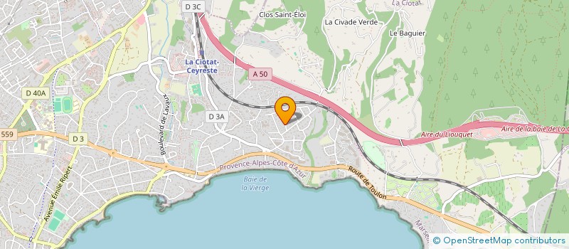 localisation de l'entreprise ALEXIME à LA CIOTAT