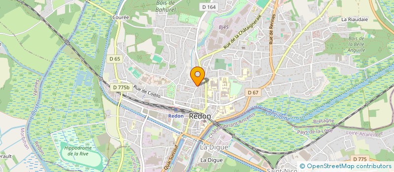 localisation de l'entreprise ALEXIMMO 44  REDON