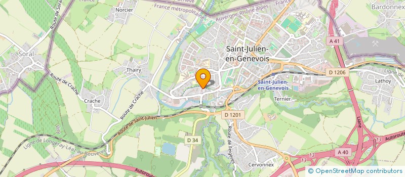 localisation de l'entreprise ALEXIMMO  SAINT-JULIEN-EN-GENEVOIS