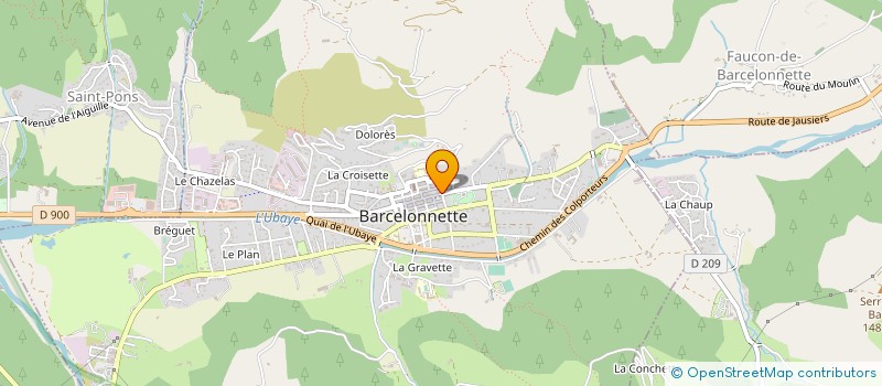 localisation de l'entreprise ALEXINE à BARCELONNETTE