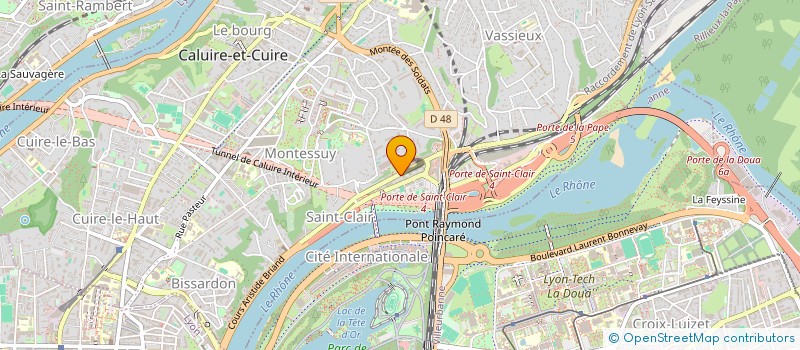 localisation de l'entreprise ALEXIS  CALUIRE-ET-CUIRE