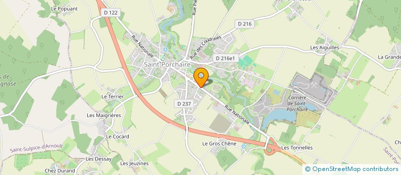 localisation de l'entreprise ALEXIS  SAINT-PORCHAIRE